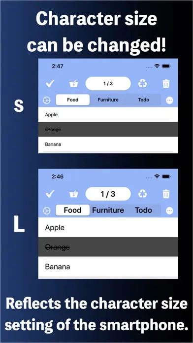 Create shopping list by voice Screenshots