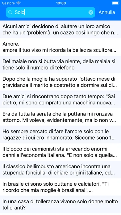 Tangkapan layar Barzellette italiane