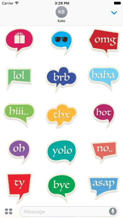 Comic Bubbles Stickers应用截图