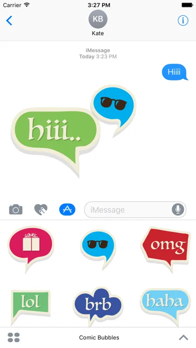 Comic Bubbles Stickers应用截图