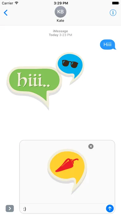Comic Bubbles Stickers应用截图