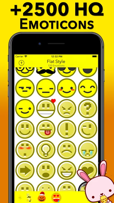 Emoticons HQ and stickers स्क्रीनशॉट