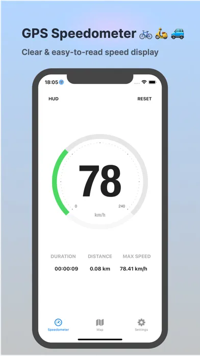 ภาพหน้าจอของ Speedometer MPH Tracker