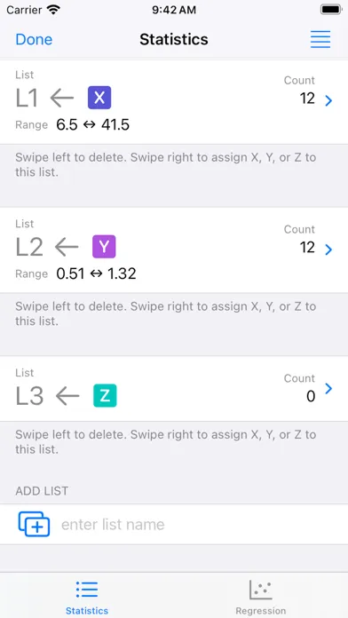 Statistics Calculator++ スクリーンショット