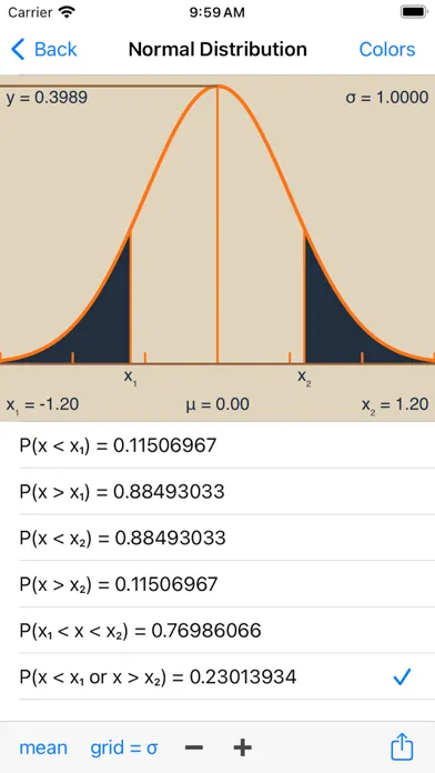 Statistics Calculator++ スクリーンショット