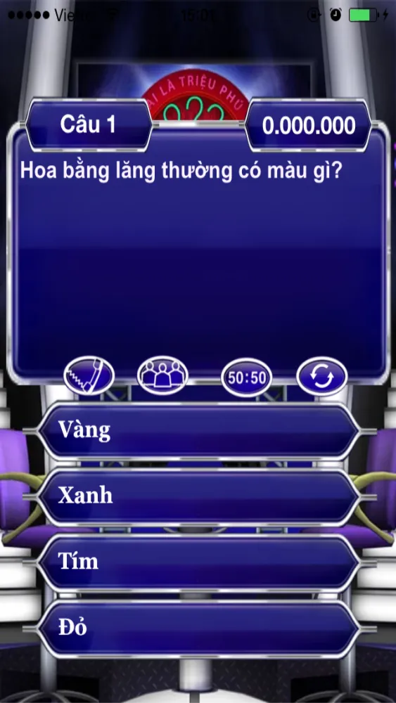 Capturas de tela do Ai Là Triệu Phú HOT 2014