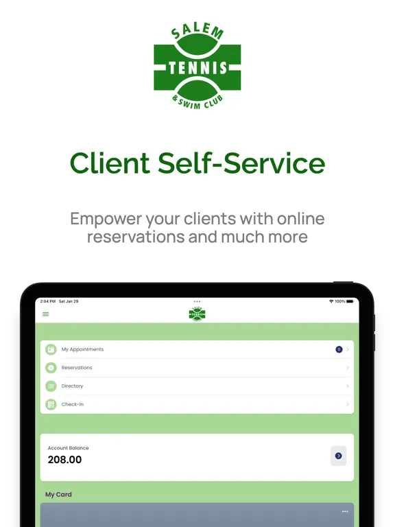 Salem Tennis And Swim Club iPad  স্ক্রিনশট