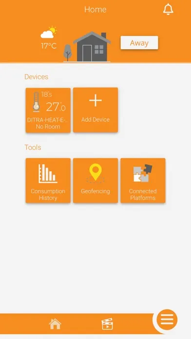 Capturas de pantalla de Schluter® Smart Thermostat