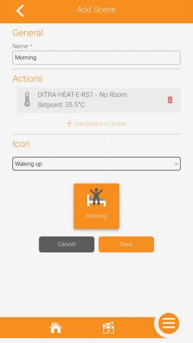 Capturas de pantalla de Schluter® Smart Thermostat