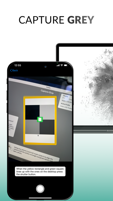 ภาพหน้าจอของ TruHu Monitor Calibrator