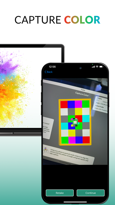 ภาพหน้าจอของ TruHu Monitor Calibrator