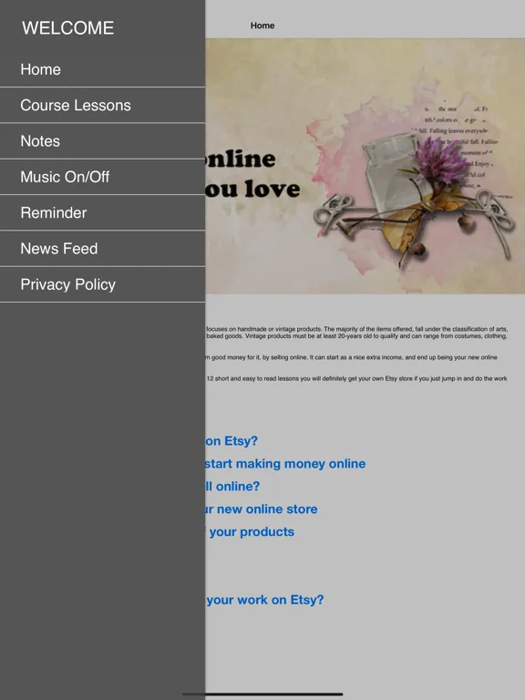 Sell on Etsy: Seller Course iPad  سکرین شاٹس