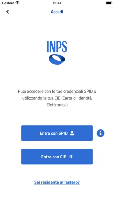 Captures d'écran de INPS mobile