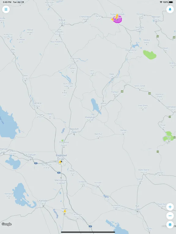 Captures d'écran de SharpSoft GPS iPad 
