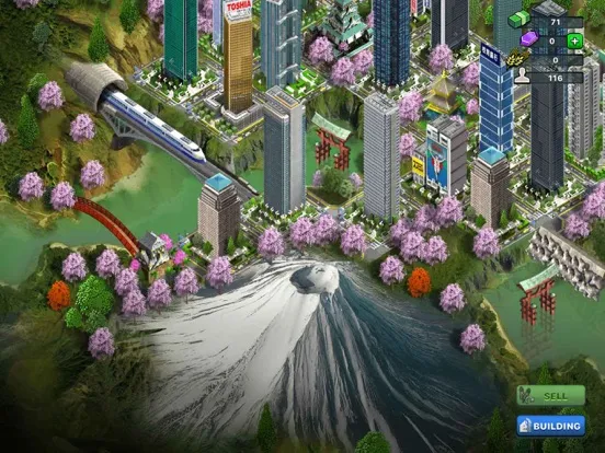 Capturas de tela do Shinkansen City iPad 