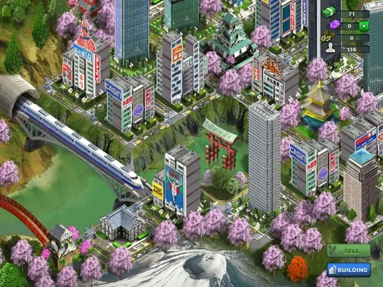 Capturas de tela do Shinkansen City iPad 