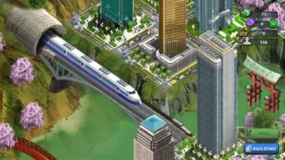 Capturas de tela do Shinkansen City