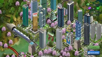 Capturas de tela do Shinkansen City