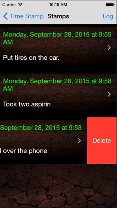 Capturas de pantalla de Time Stamp a Simple Note