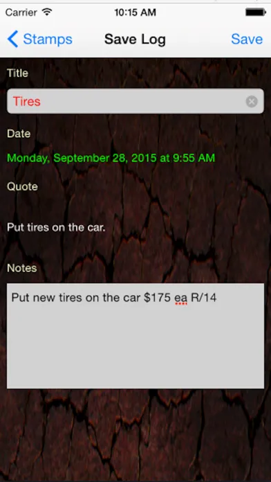 Capturas de pantalla de Time Stamp a Simple Note