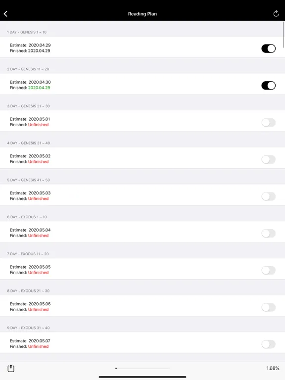 ภาพหน้าจอของ Bible-Simple Bible(KJV) iPad 