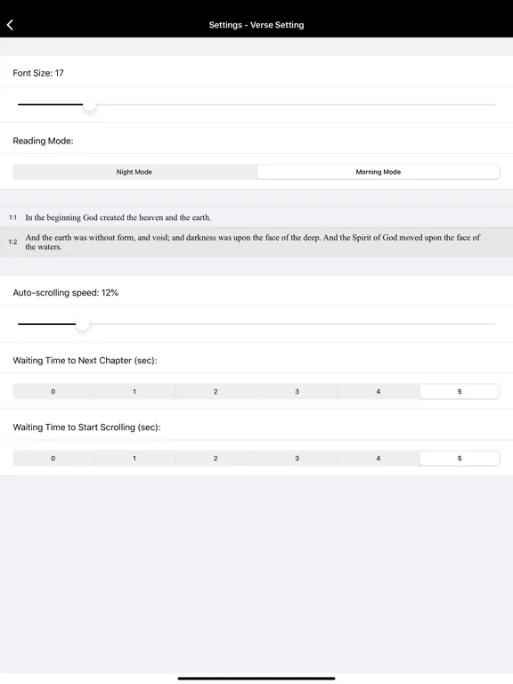 ภาพหน้าจอของ Bible-Simple Bible(KJV) iPad 
