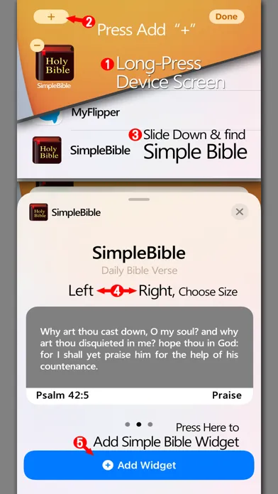 ภาพหน้าจอของ Bible-Simple Bible(KJV)