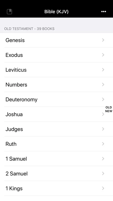 ภาพหน้าจอของ Bible-Simple Bible(KJV)