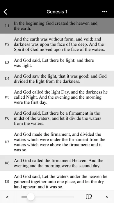 ภาพหน้าจอของ Bible-Simple Bible(KJV)