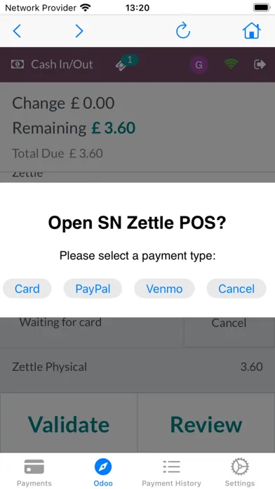 SN Zettle POS for Odoo स्क्रीनशॉट
