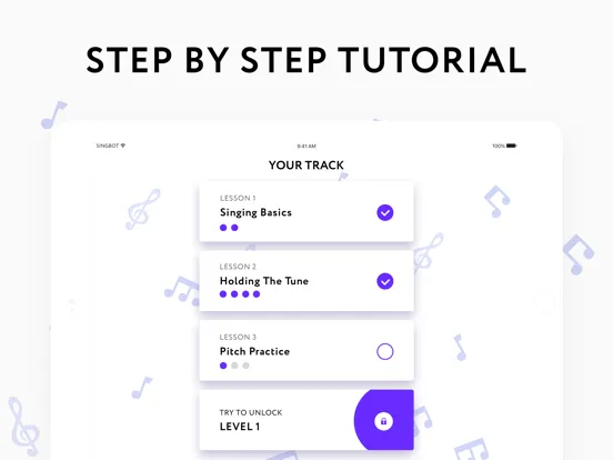 Sing bot — learn to sing iPad  স্ক্রিনশট