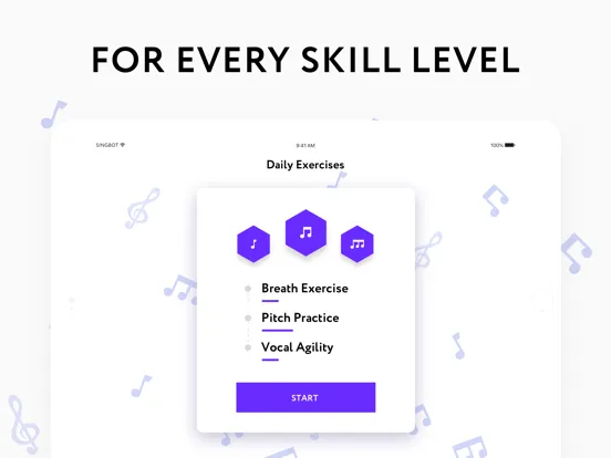 Sing bot — learn to sing iPad  স্ক্রিনশট