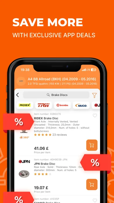 Zrzuty ekranu AUTODOC: buy quality car parts