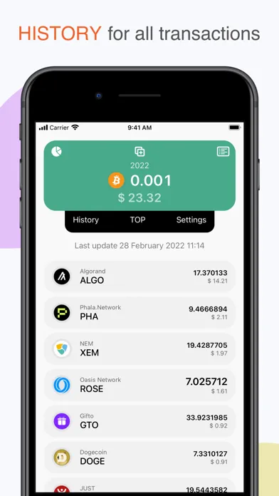 تصاویر Cryptofolio - portfolio wallet