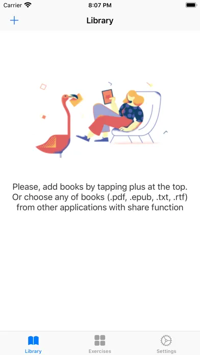 Read with Schulte: epub,pdf スクリーンショット