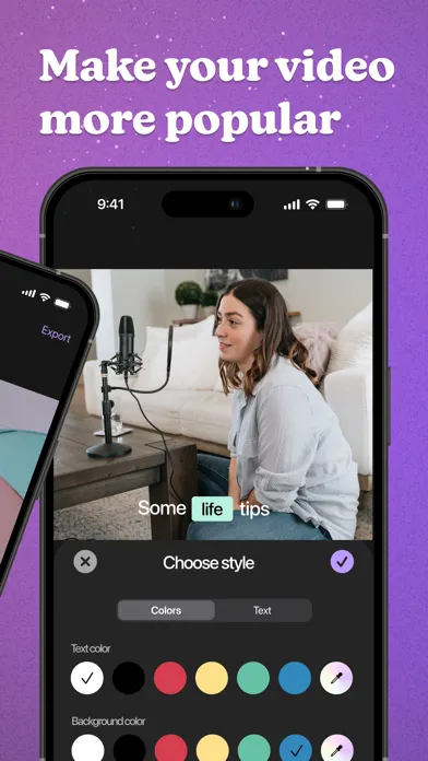 Capturas de tela do Captions Sync: AI recognition