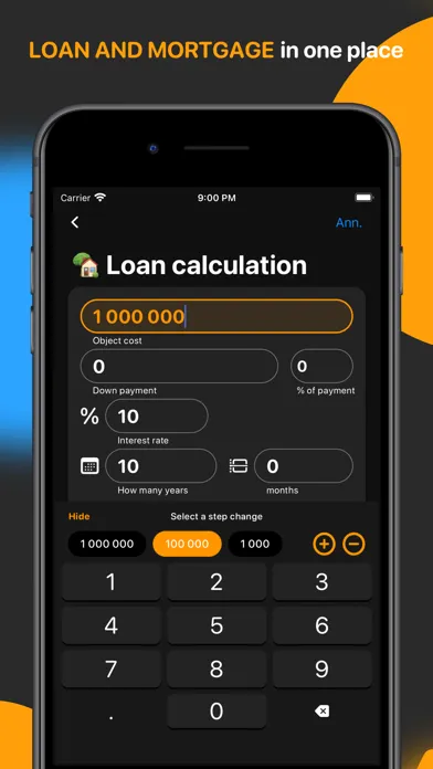 Loan and mortgage: calculator Screenshots