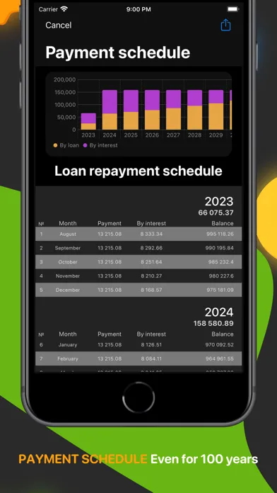 Loan and mortgage: calculator Screenshots