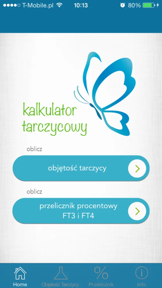 Скриншоты KalkulatorTarczycowy