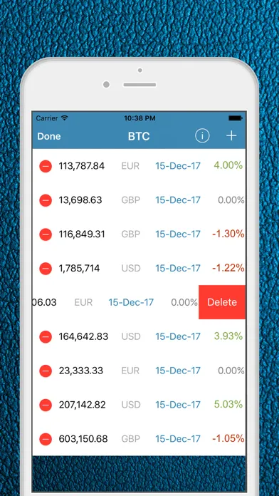 BTC - Bitcoin Price Tracker Screenshots