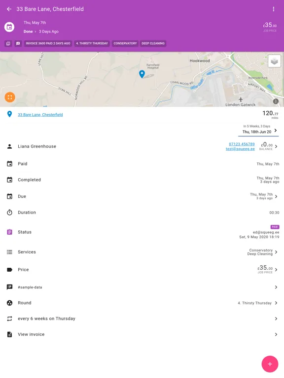 Squeegee® - Work Planner iPad 應用截圖