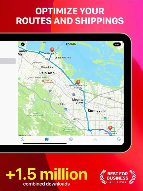 Route Planner+ with GPS Map iPad Screenshots