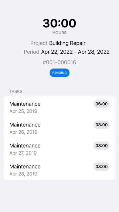 Timesheet Center Screenshots