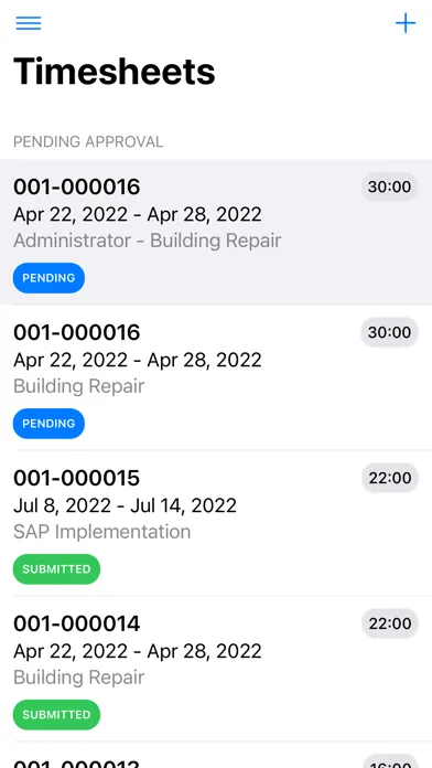 Time and Expense Center سکرین شاٹس