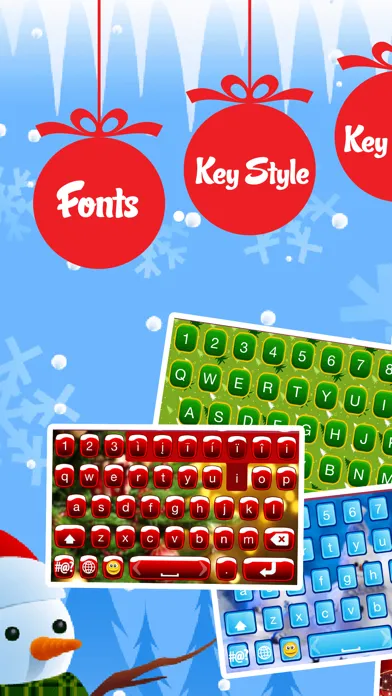 Christmas Emoji Keyboard Themes & Custom Keyboards Screenshots