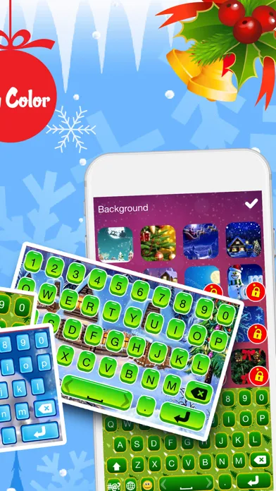 Christmas Emoji Keyboard Themes & Custom Keyboards Screenshots