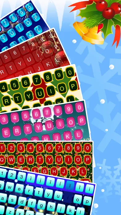Christmas Emoji Keyboard Themes & Custom Keyboards Screenshots
