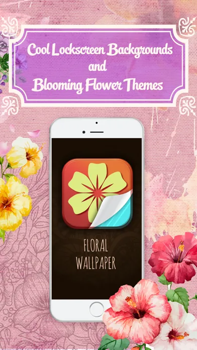 Screenshot di HD Floral Wallpaper - Cool Lockscreen Backgrounds and Blooming Flower Themes for iPhone