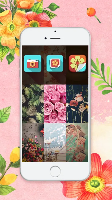 Screenshot di HD Floral Wallpaper - Cool Lockscreen Backgrounds and Blooming Flower Themes for iPhone