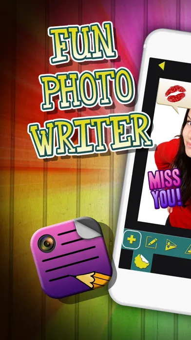 Fun Photo Writer - Decorate Pictures with Funny Captions and Add Cute Stickers應用截圖